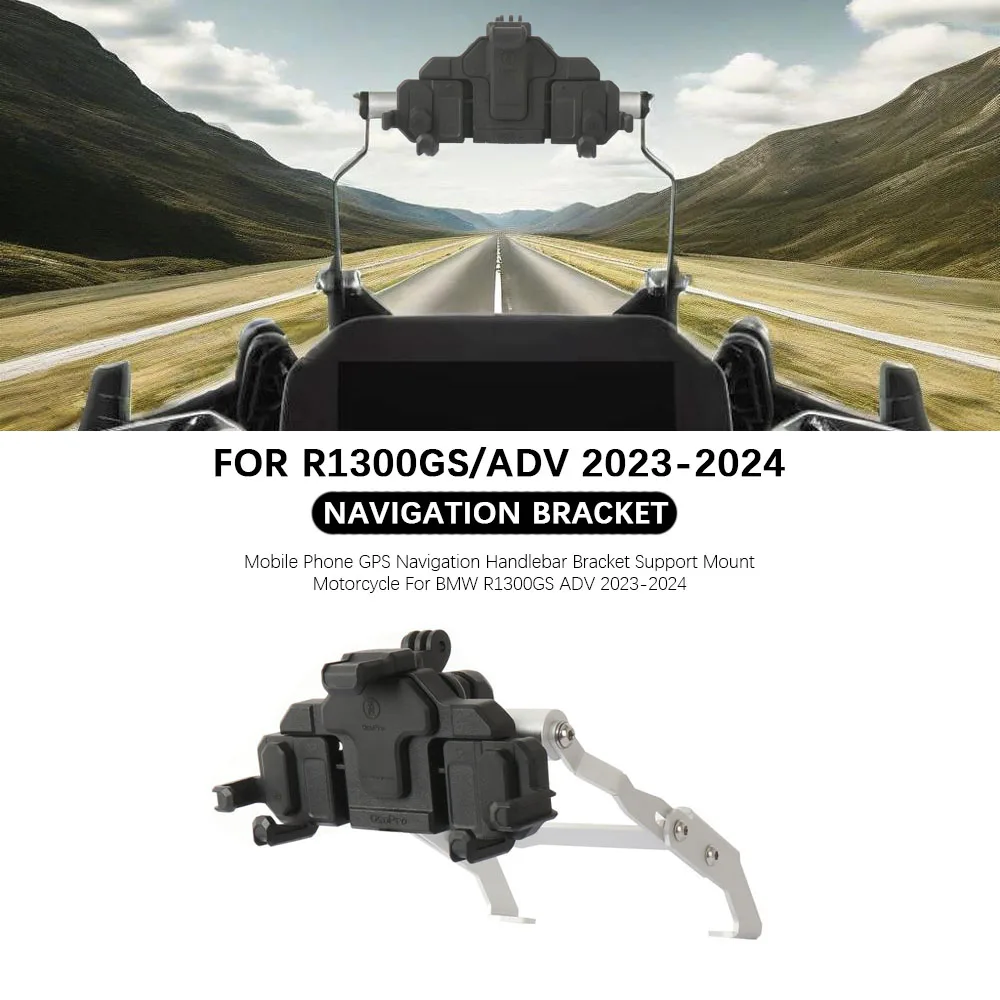 

Motorcycle For BMW R1300GS Adventure 2023-2024 Mobile Phone GPS Navigation Handlebar Bracket Support Mount R 1300 GS 1300 ADV