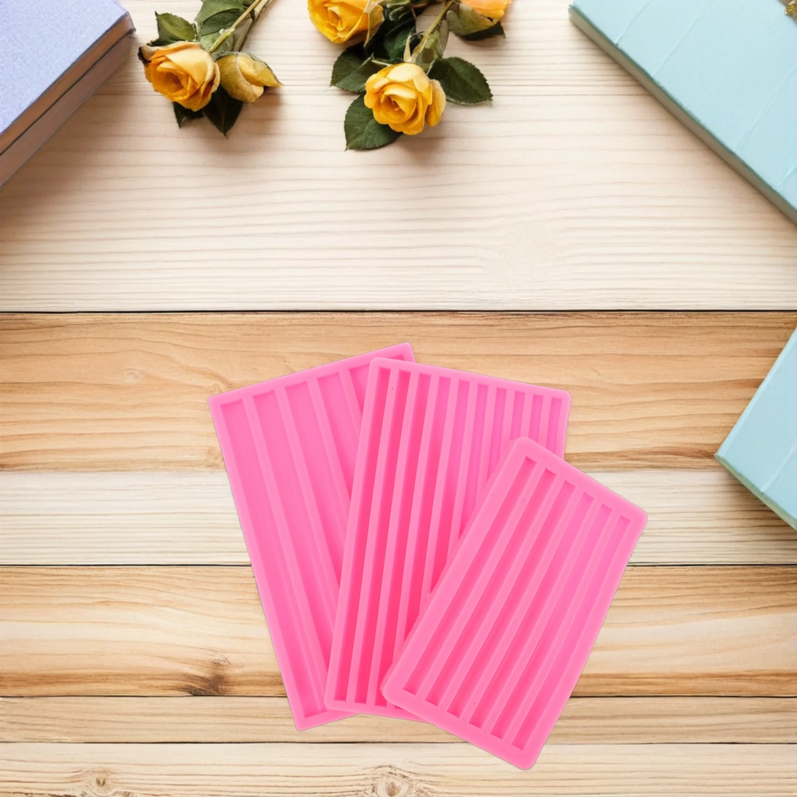 

3Pcs Silicone Wax Strip Mold Set DIY Craft Making Wax Seal Stamp Supplies Manual Decorative Molds Wedding Holiday