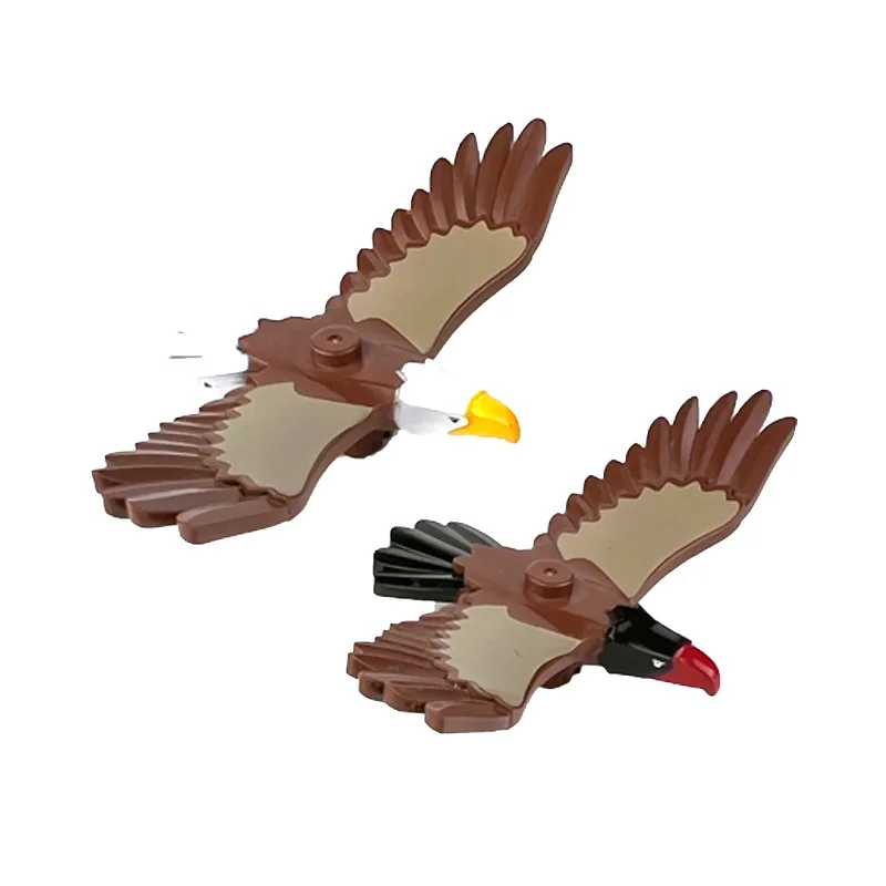 Animals Cute Bird Eagle Hawk Vulture Phoenix Chameleon Figures MOC Building Blocks Toys for Children Gifts DIY Toy Animal Part