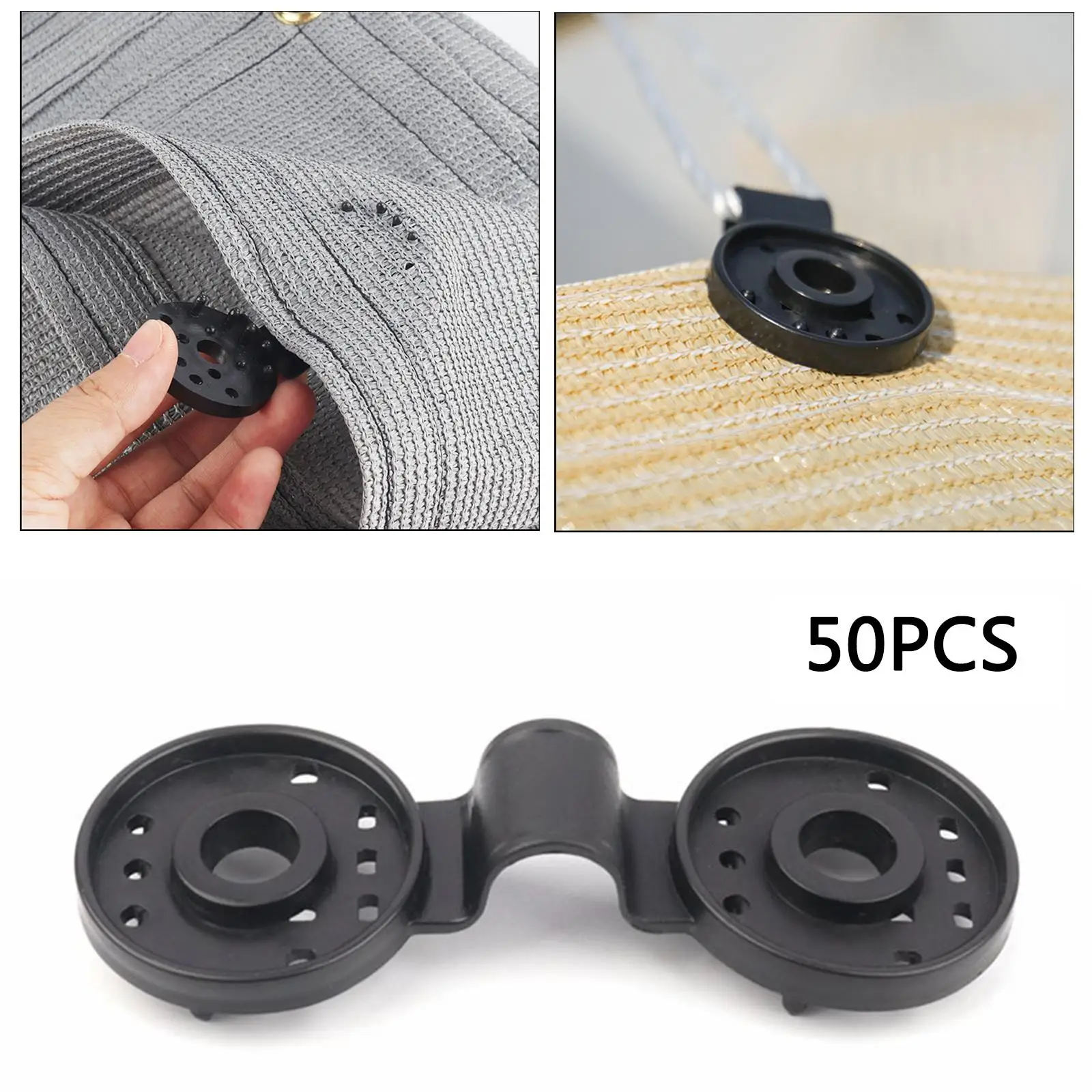 

50Pcs Tent Tarp Clips Awning Tarpaulin Clamps Car Cover Shade Cloth Outdoor Sun Shade Car Covers Tighten Lock Grip Accessories