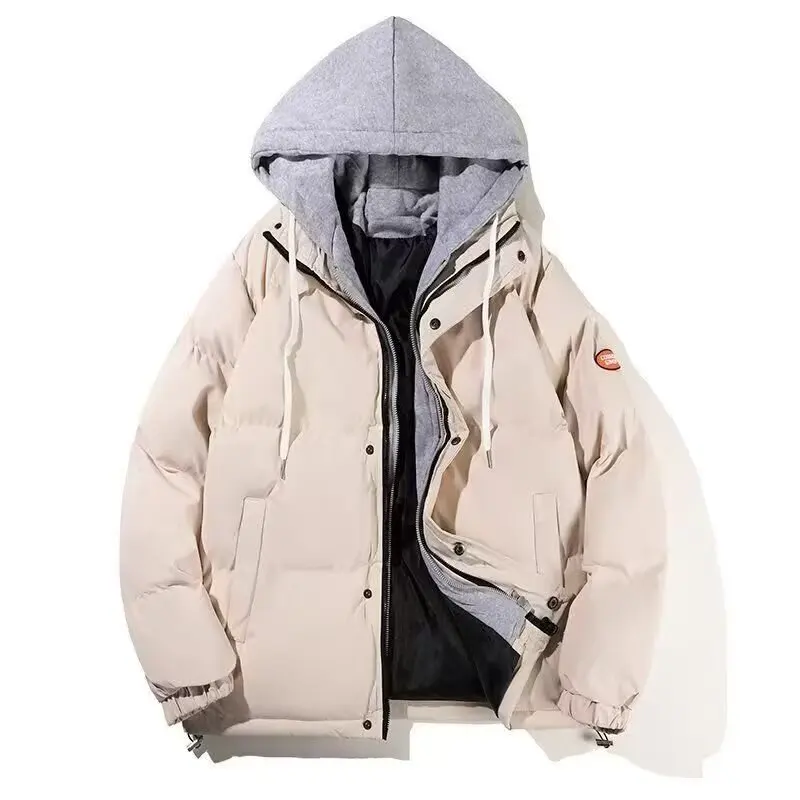 الخريف الشتاء Thiened حجم كبير القطن Jaet المرأة فضفاضة ort Sle زوجين أسفل معطف القطن الخبز معطف ملابس خارجية