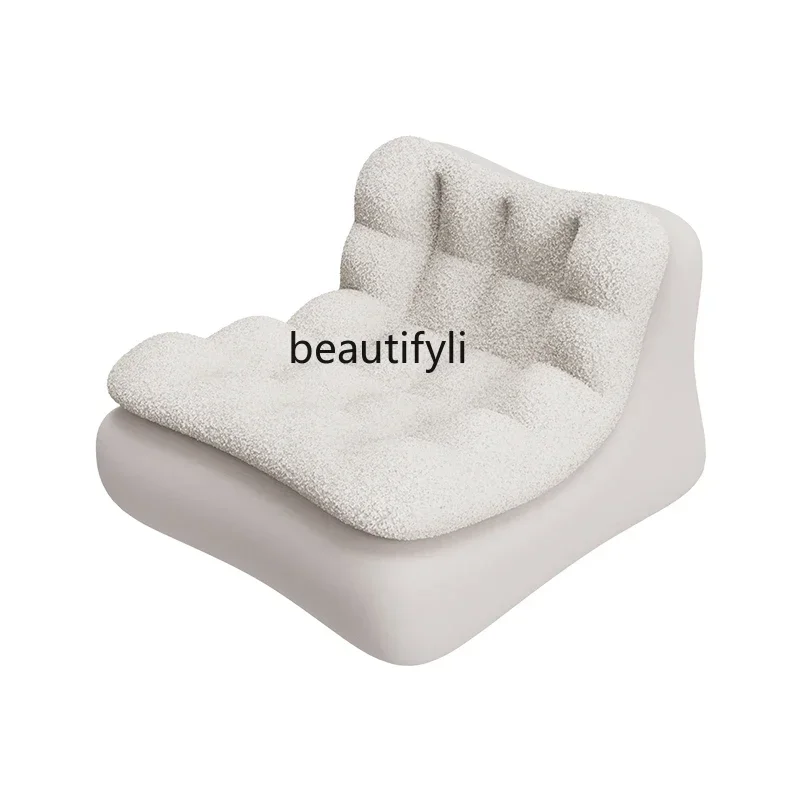 Lazy sofa small apartment living room balcony single sofa reclining combination tofu blocks