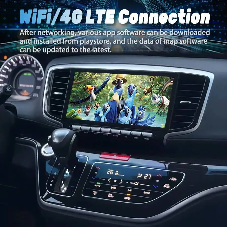 Android 13 GPS 128GB Carplay BT Navigation QLED Stereo 10.3inch Car Radio For Honda Odyssy 2015-2021 Car Multimídia Player HU