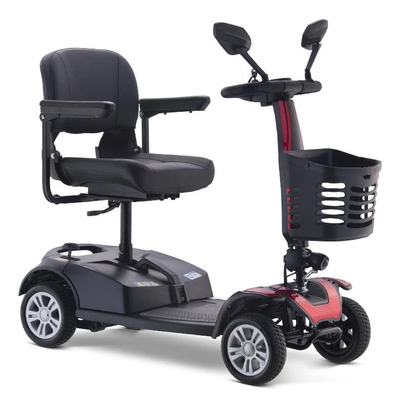

Folding large wheel electric battery car small adult electric car household elderly scooter four