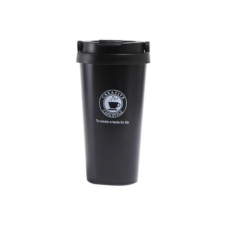 

Explosive 304 Coffee Cup Car Portable Handle Coffee Cup Gift Cup Simple Stainless Steel Thermos Cup