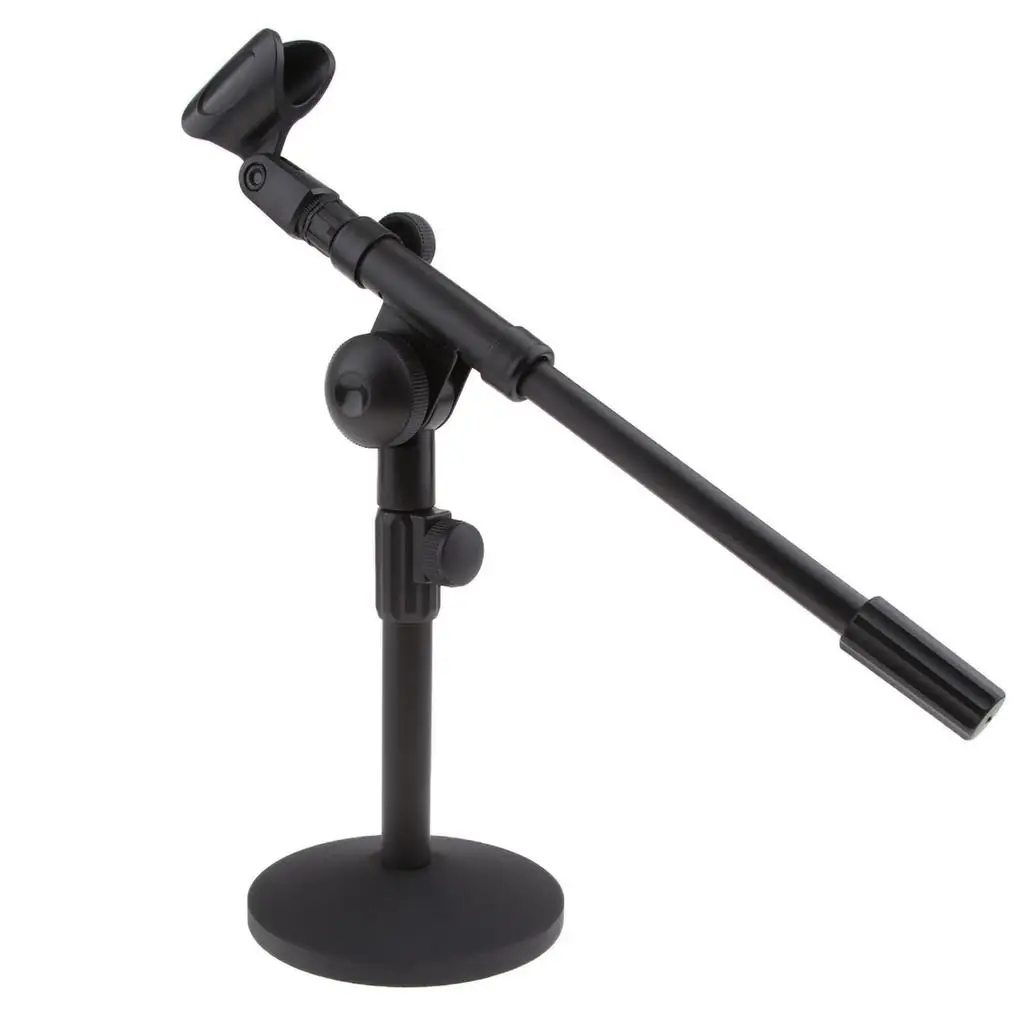 Stainless Steel Microphone Mic Holder clip and clamp Mount Desktop