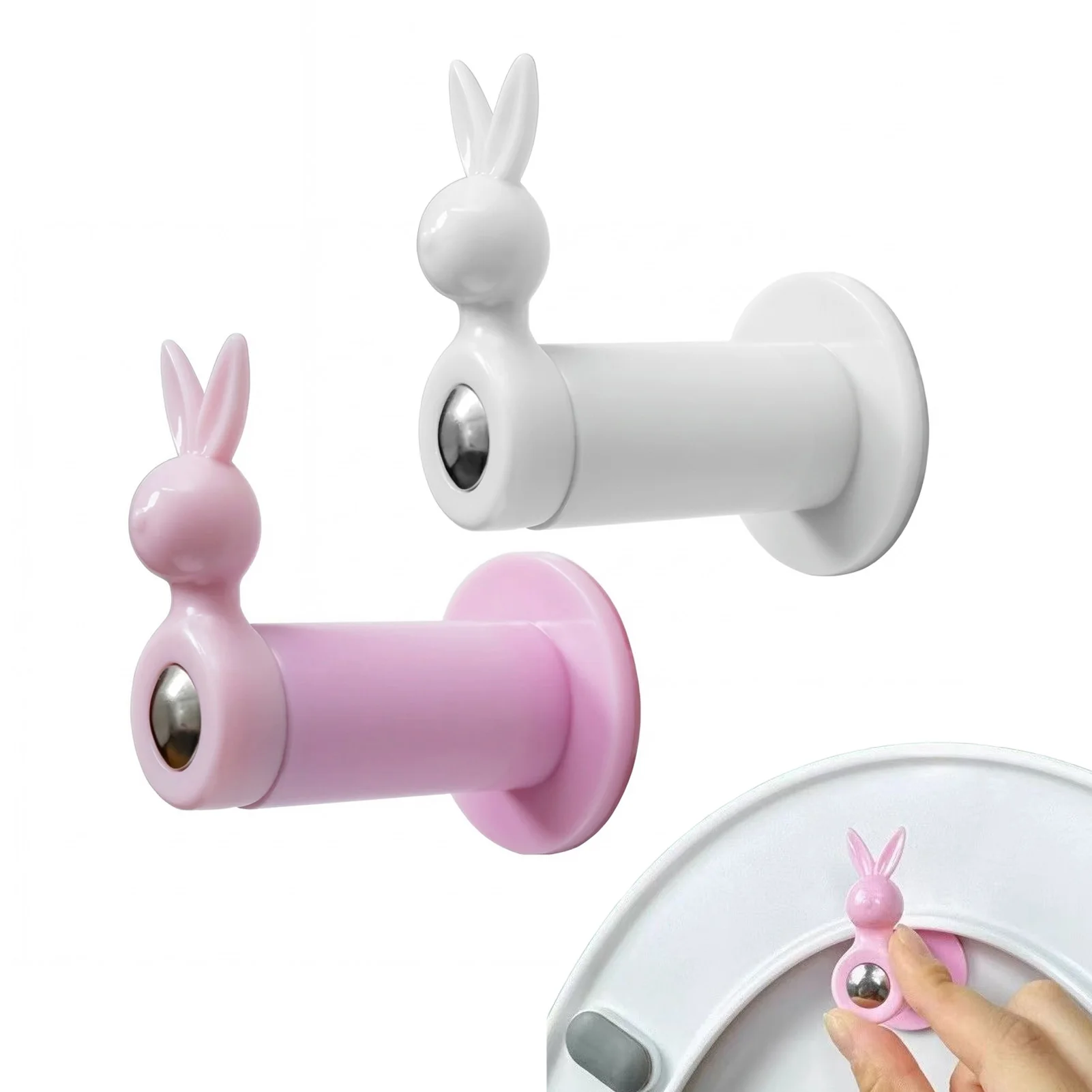 Family Toilet Seat Hook Anti-Slip Fixing Buckle Bathroom Safety Guard Durable ABS Plastic Holder for Home Hotel Use