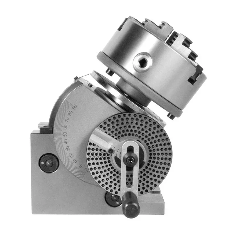 Universal 6-Inch Indexing Head for Milling Machines Dividing Head 160mm 3-Jaw Chuck Cnc Rotary Axis with Cnc Tailstock