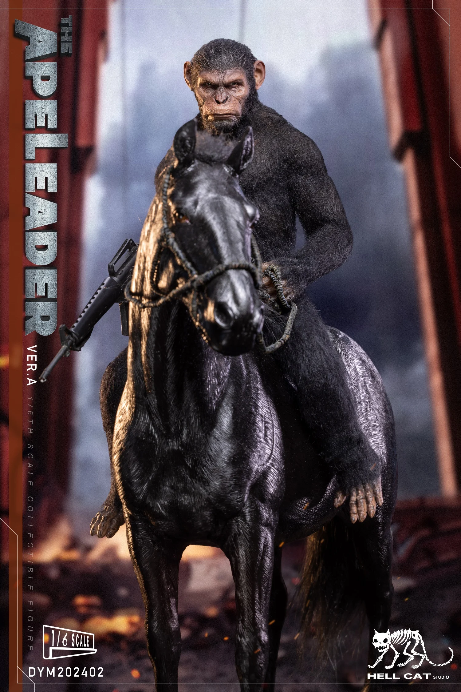 2025 New In Stock DYM202402A/B/C Caesar Rise of the Planet ApesThe 1/6 leader Hell Cat Ape Planet Model toys