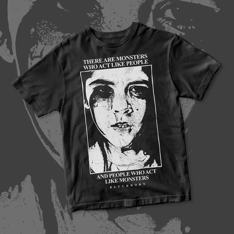 

There Are Monsters cotton shirt