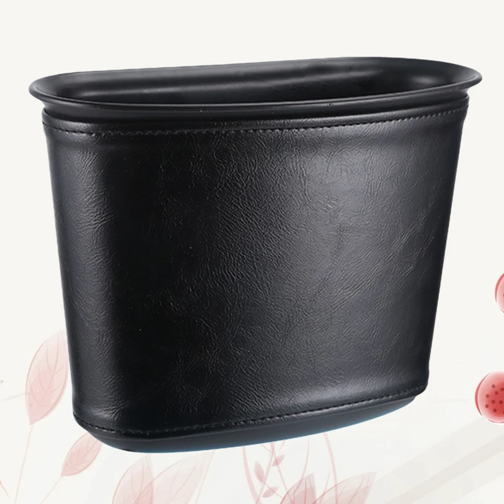 

Car Hanging Type Door Storage Bucket Storage Trash Bag Waterproof Foldable Trash Can Creative Car Accessories (Black)