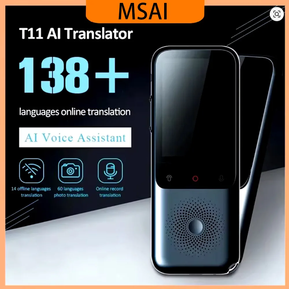HOT Translation Camera Device T11 Real-Time Smart Voice Photo Translator 1500mA 138 Languages Portable Text Voice Translator