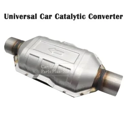 Convertidor catalítico soldado ovalado de 2,25 pulgadas Entrada/salida universal de alto flujo Catalizador de cerámica de 400 celdas