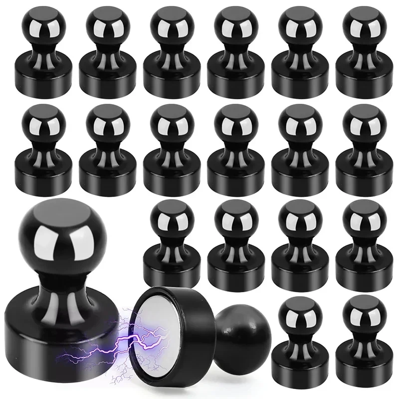 5/10pcs Neodymium Magnetic Pushpins Super Strong Magnet Sucker Steel Magnet Thumbtack Office Whiteboard Refrigerator Suction Cup