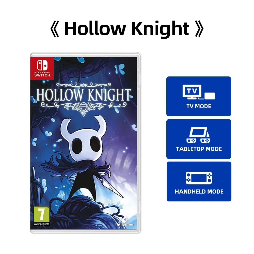 Nintendo Switch - Hollow Knight - Games Physical Cartridge Support 11 Languages TV Tabletop Handheld Mode