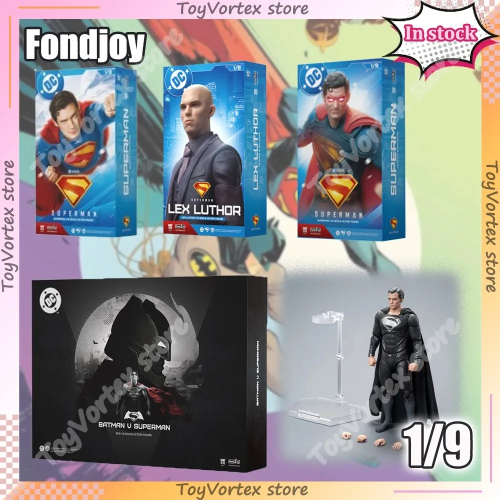 

IN STOCK Fondjoy DC Black Superman 2.0 LEX Luthor 2025 Superman Damaged Superman BVS Action Figure Toy Boy Birthday Gift