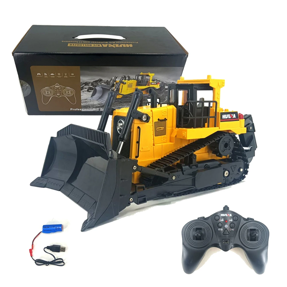 

Bulldozer Rc 1554 1/16 Remote Control Engineering Vehicle Eleven Channel Heavy Duty Bulldozer Electric Toy Model For Kids Gifts