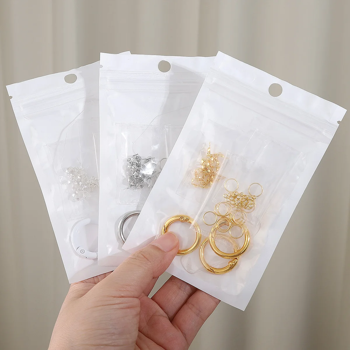 Mobile Phone Chain Material Package(Positioning Beads, Double Loops, Buckles) | Novices making DIY jewelry handicrafts ≈55pcs