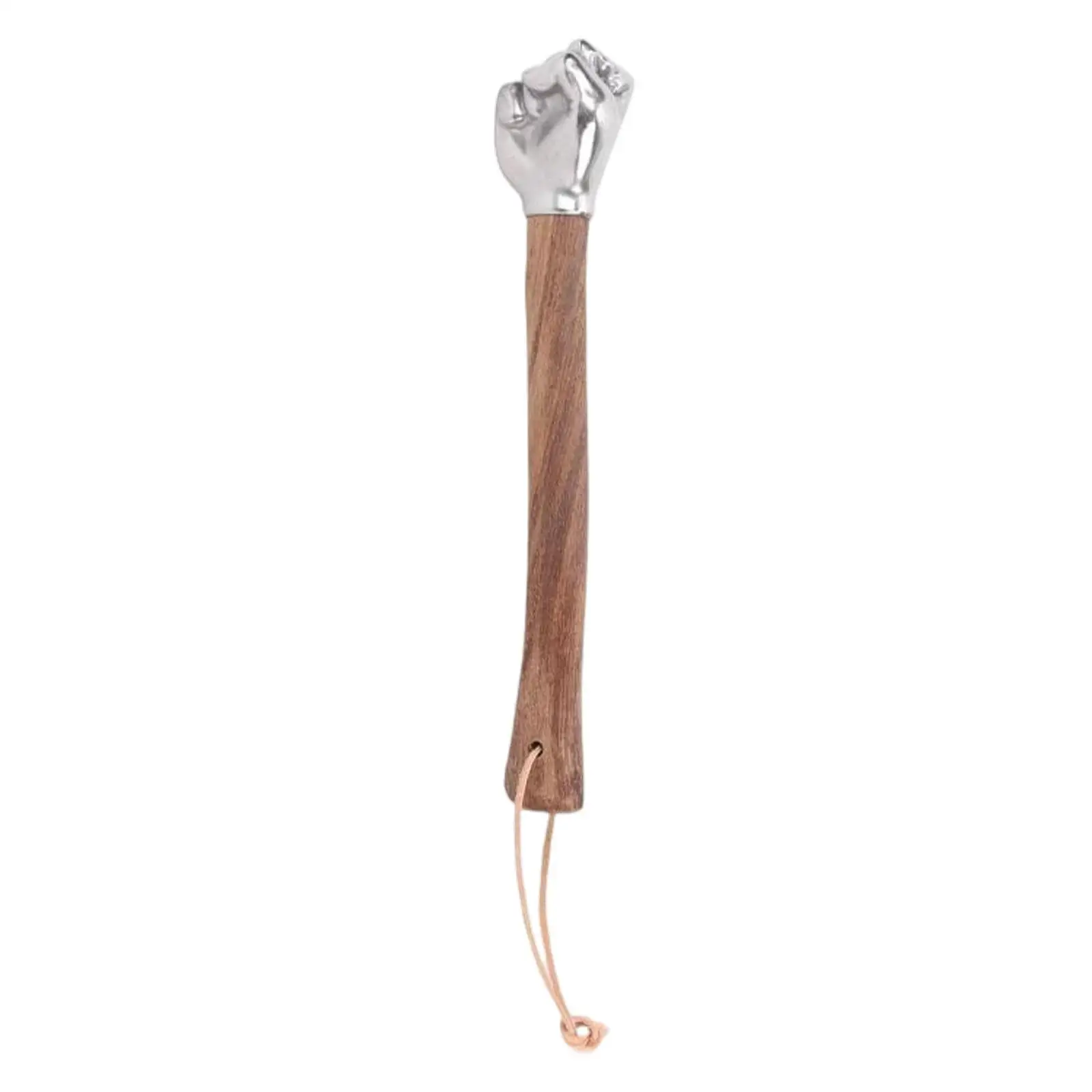 Stainless Steel Hammer Versatile Sturdy Small Mallet Fist Shaped Head Hammer 35cm for Tent Flooring Household Gardening Workshop