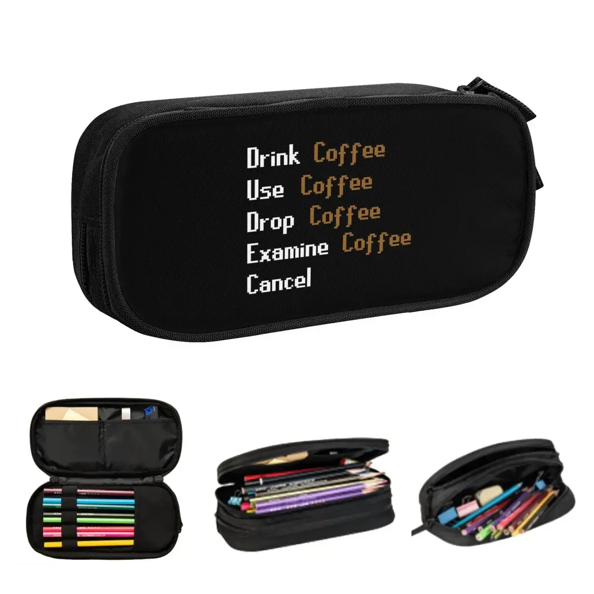 

Runescape Mug Pencil Cases Big Capacity Pen Bags Pen Box Pencil Pouch For Boys Girls Students Stationery School Office