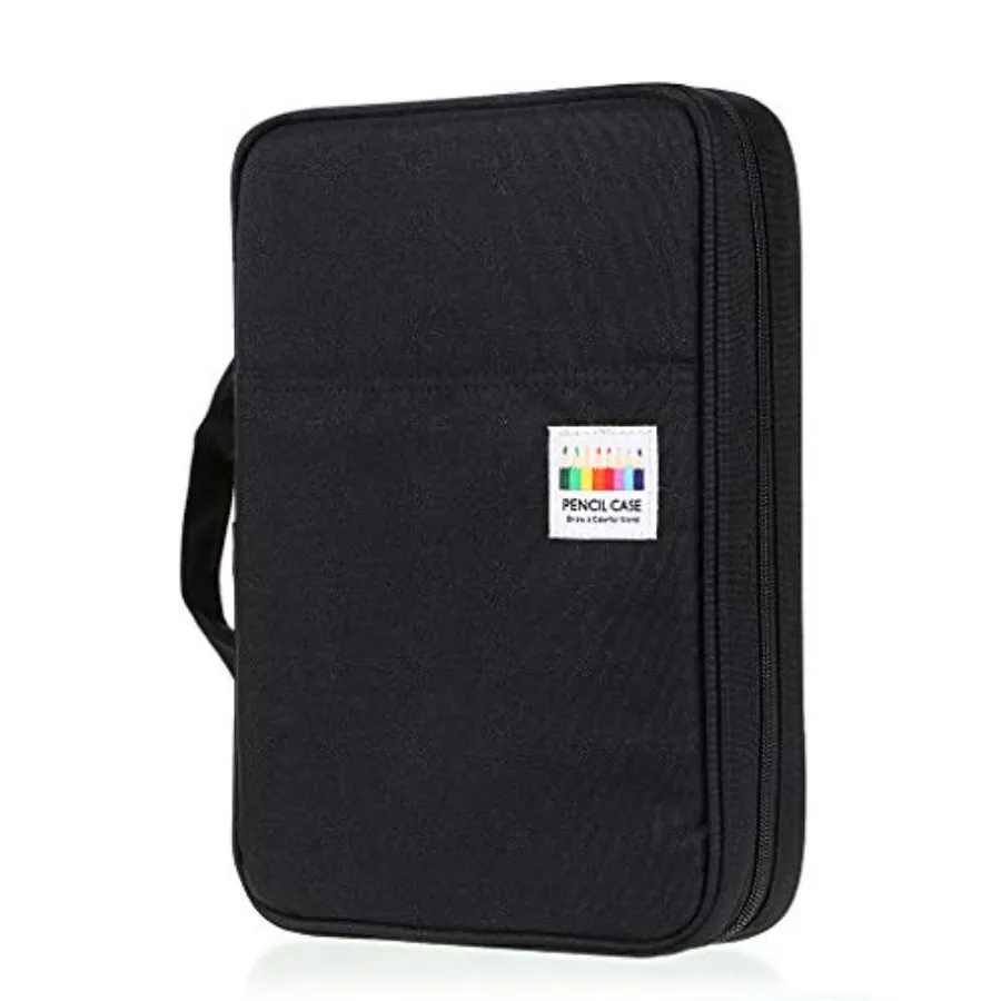 

Portable Colored Pencil Case - Colored Pencil Organizer Holds 166 Pencils or 112 Gel Pens Large Capacity Zippered Pencil Holder