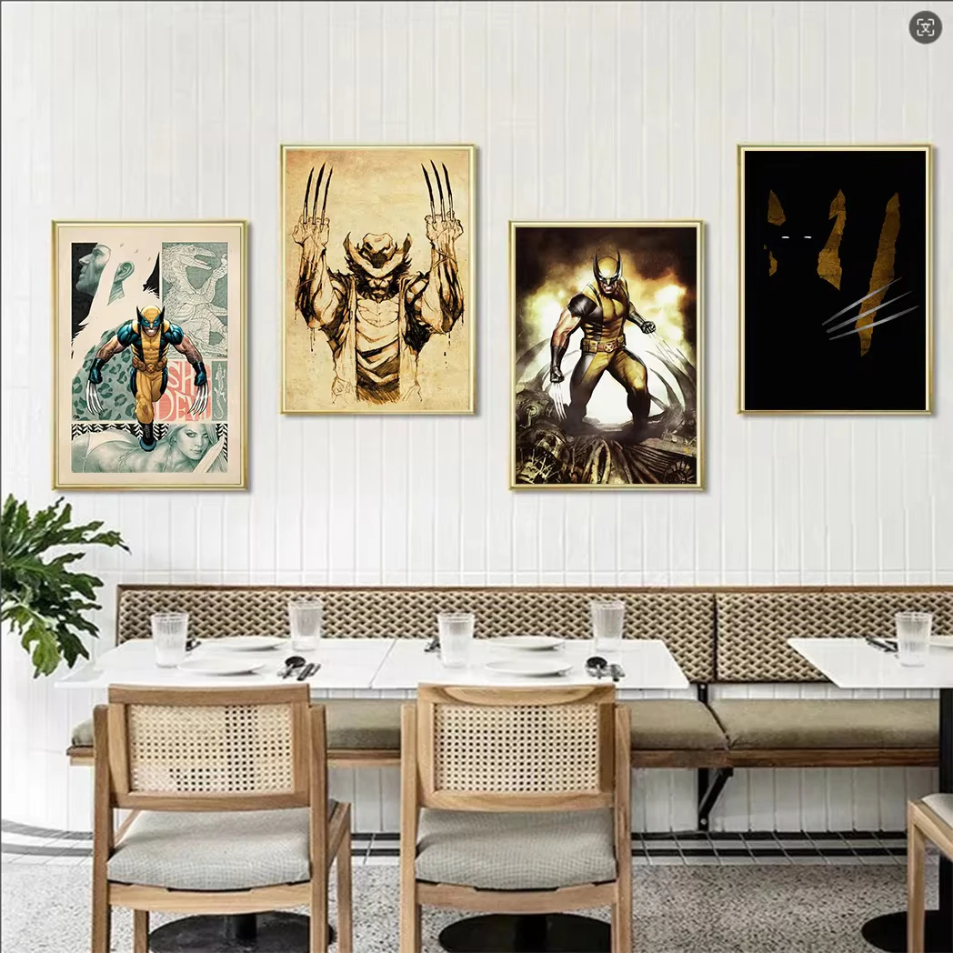 MINISO Marvel Movie X-Men Series Wolverine Domination Home Decor And Living Room Bedroom Wall Art Poster Perfect Canvas Painting