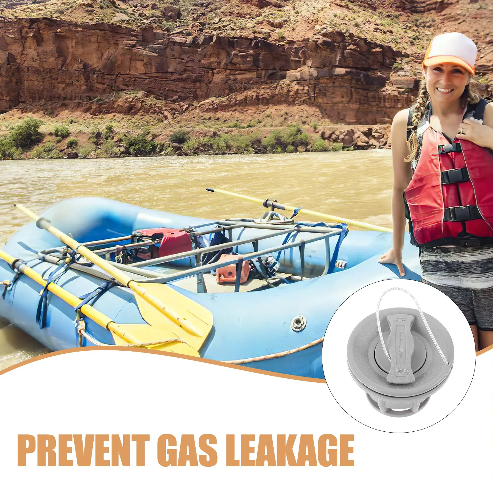 

High Pressure Inflatable Kayak Valve Replacement Boat Adapter Durable Pom Material Cock Multi-Hole Design Easy