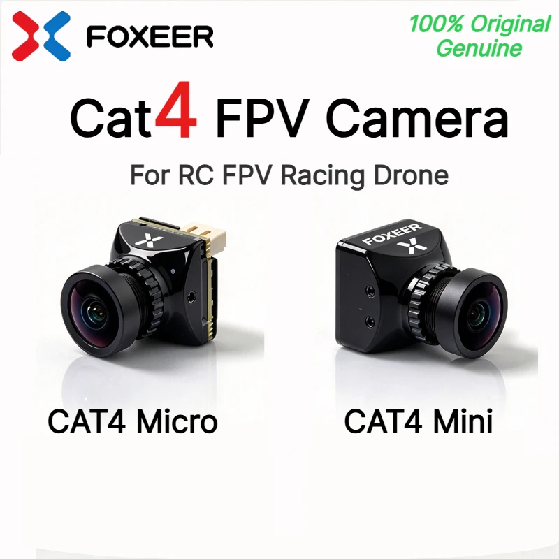 Foxeer Mini Cat4 Micro Cat4 1200TVL FOV Switchable Starlight 0.00001Lux FPV Camera Low Latency Low Noise For RC FPV Racing Drone