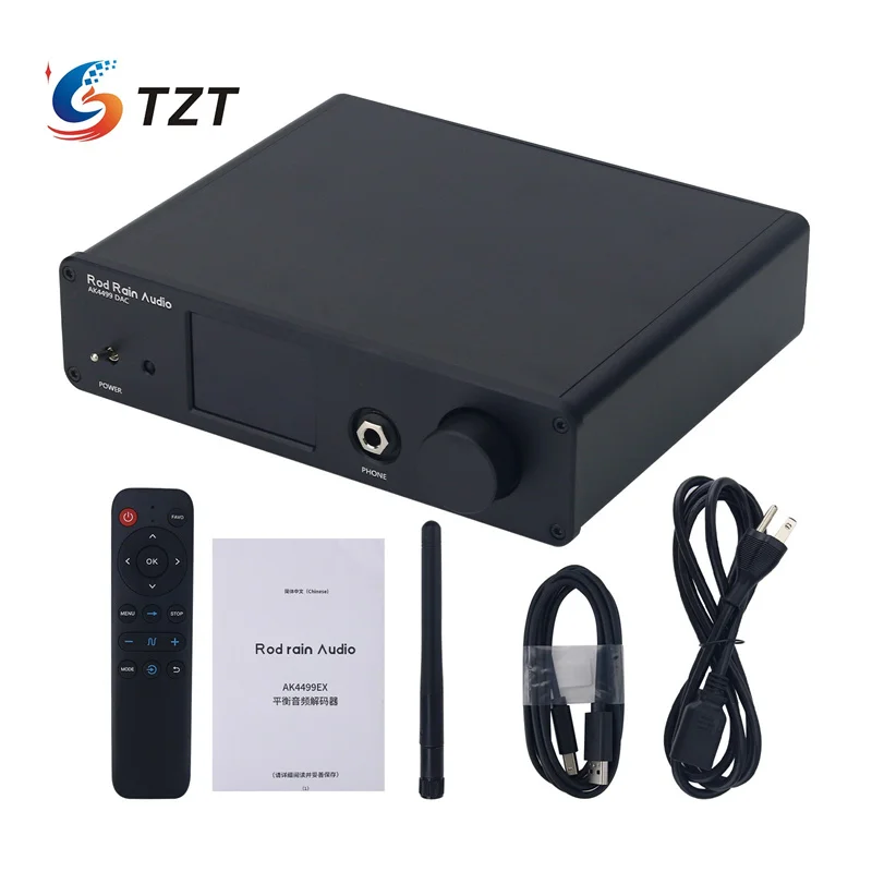 

TZT Rod Rain Audio AK4499EX AK4499 ЦАП Усилитель для наушников (стандартная версия с четырьмя операционными усилителями 5532/высококачественная версия)