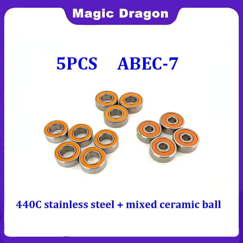 

5PCS Hybrid Ceramic Ball Stainless Steel Fishing Gear Bearing SMR63 SMR84 SMR85 SMR74 SMR623 SMR126 SMR105 SMR106 SMR115C 2OS