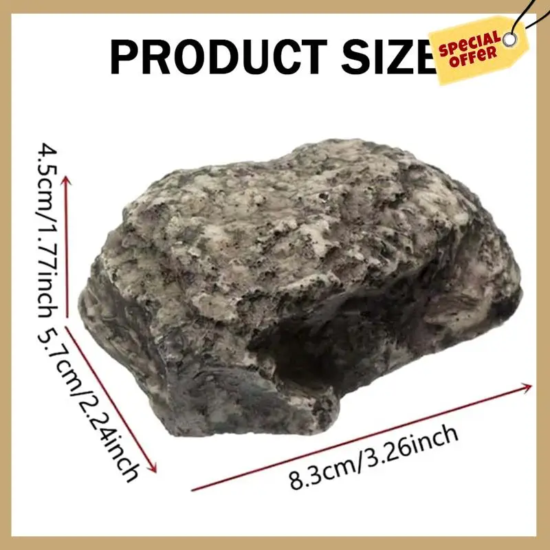 4PCS Spare-Key Rock - Looks & Feels Like Real Stone - Safe For Outdoor Garden Or Yard, Key Hider Box Easy To Use