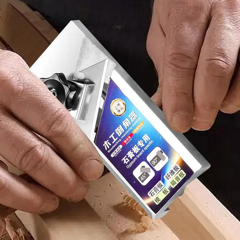 Drywall Trimming Tool Manual Aluminum Alloy V Cutter Multi-Functional 45 Degree Anti-Slip Edge Chamferer For Plasterboard