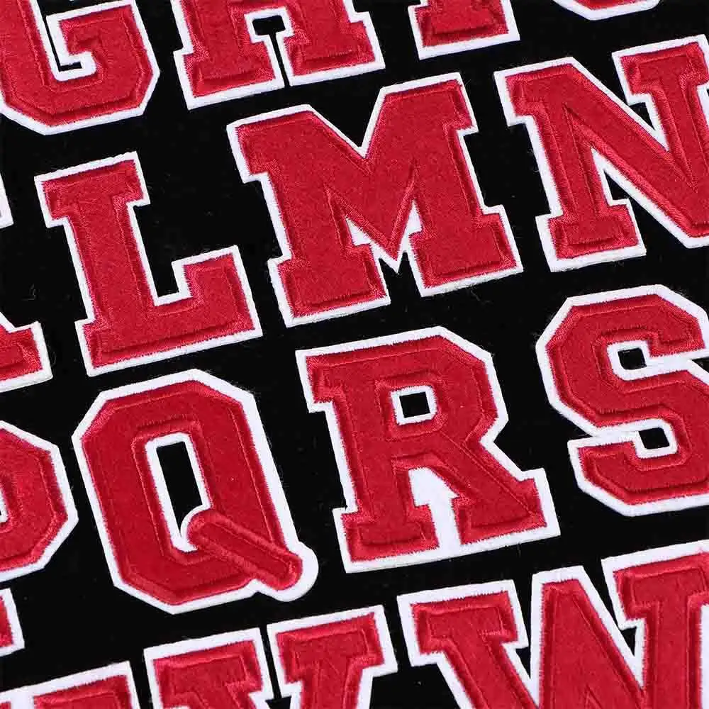 

Вышитые нашивки с английскими буквами A-Z для одежды, ткани, толстовок или пальто