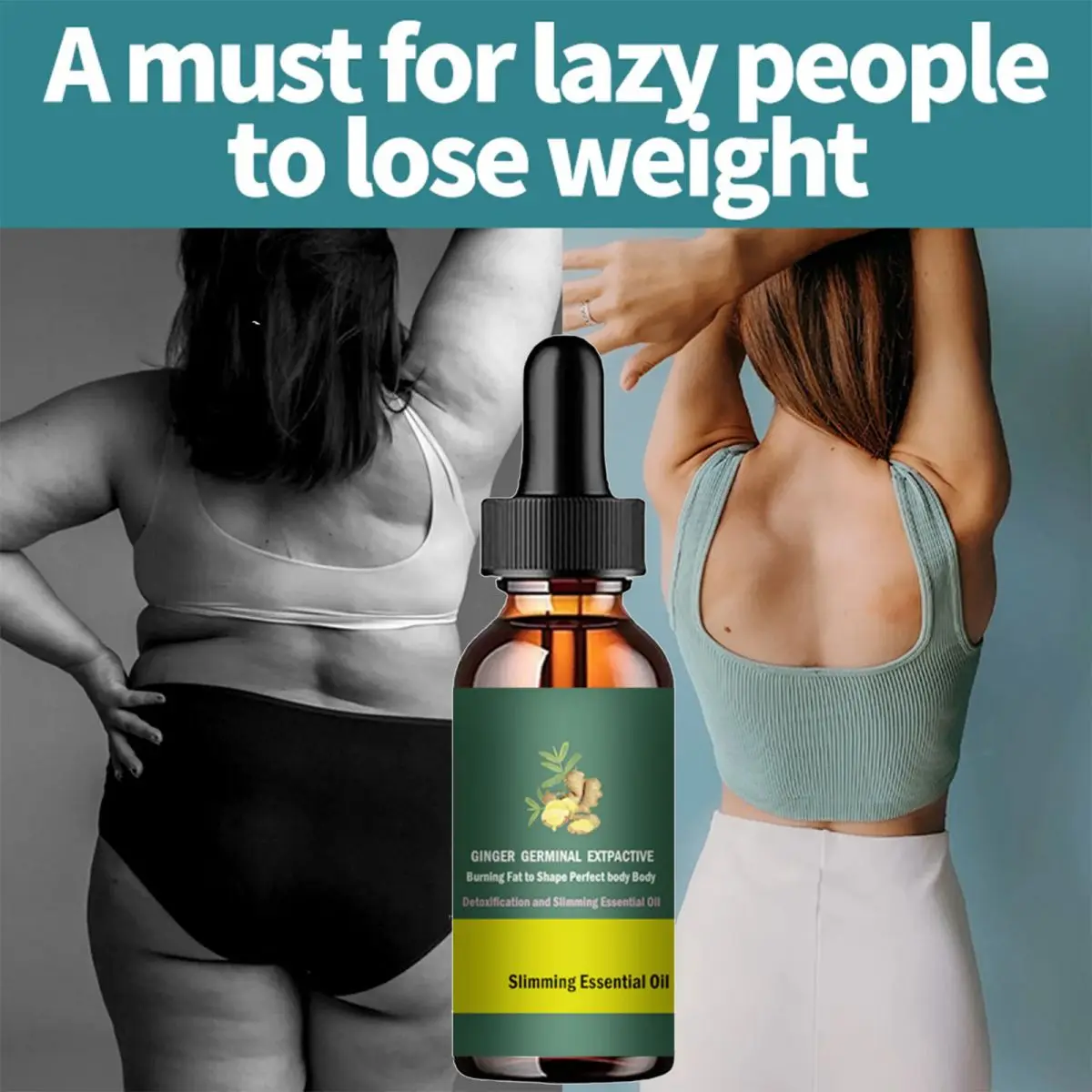 Essential Oils Slimming Oil Ginger Essential Oil Weight Loss Fat Burning Oil Waist Leg Belly Massage