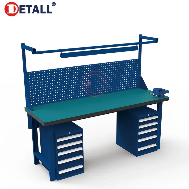 Detall-Heavy Duty Durable Stainless Steel Workbench Steel Table For Workshop