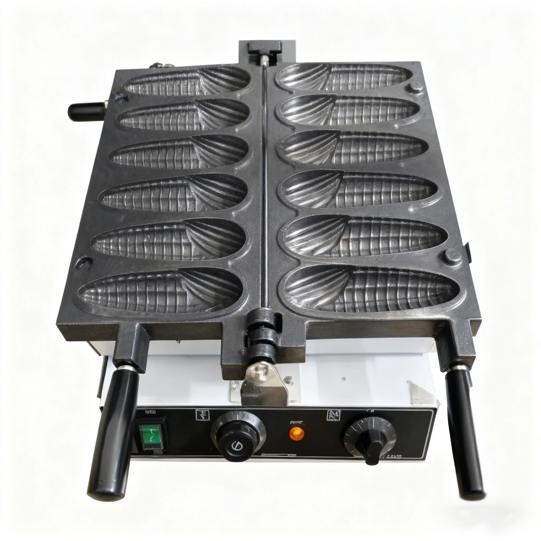 Commercial Corn Waffle Maker Machine Double Flip Corncob Waffle Maker Waffle Making Machine Wt Non-stick Coating Snack Machines
