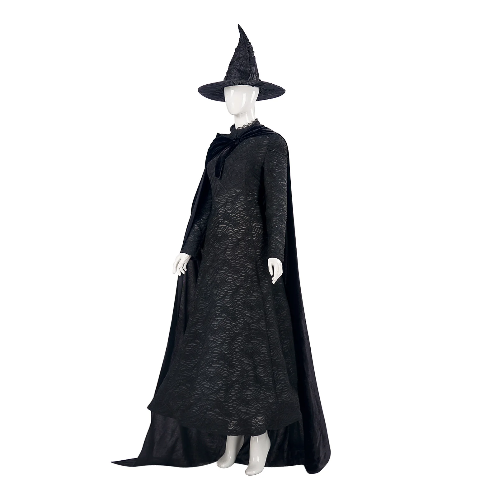 Elphaba Cosplay Costume Long Cloak Dresses Hat Uniform Women Girls Halloween Role Play Halloween Party