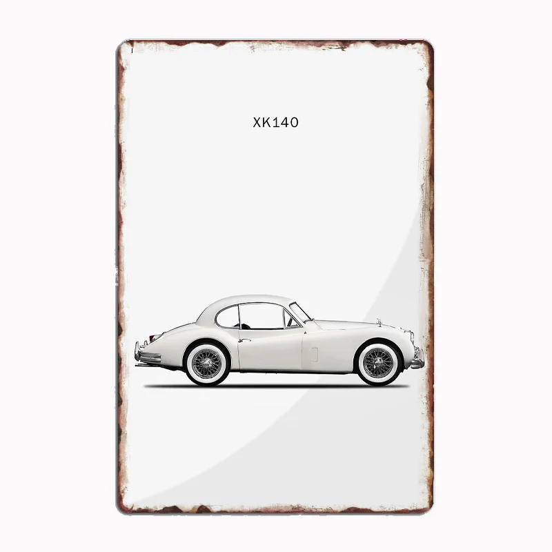 

The 1957 XK140 Metal Print Posters Tin Sign Truck Indoor and Outdoor Home Bar Coffee Kitchen Wall Decoration