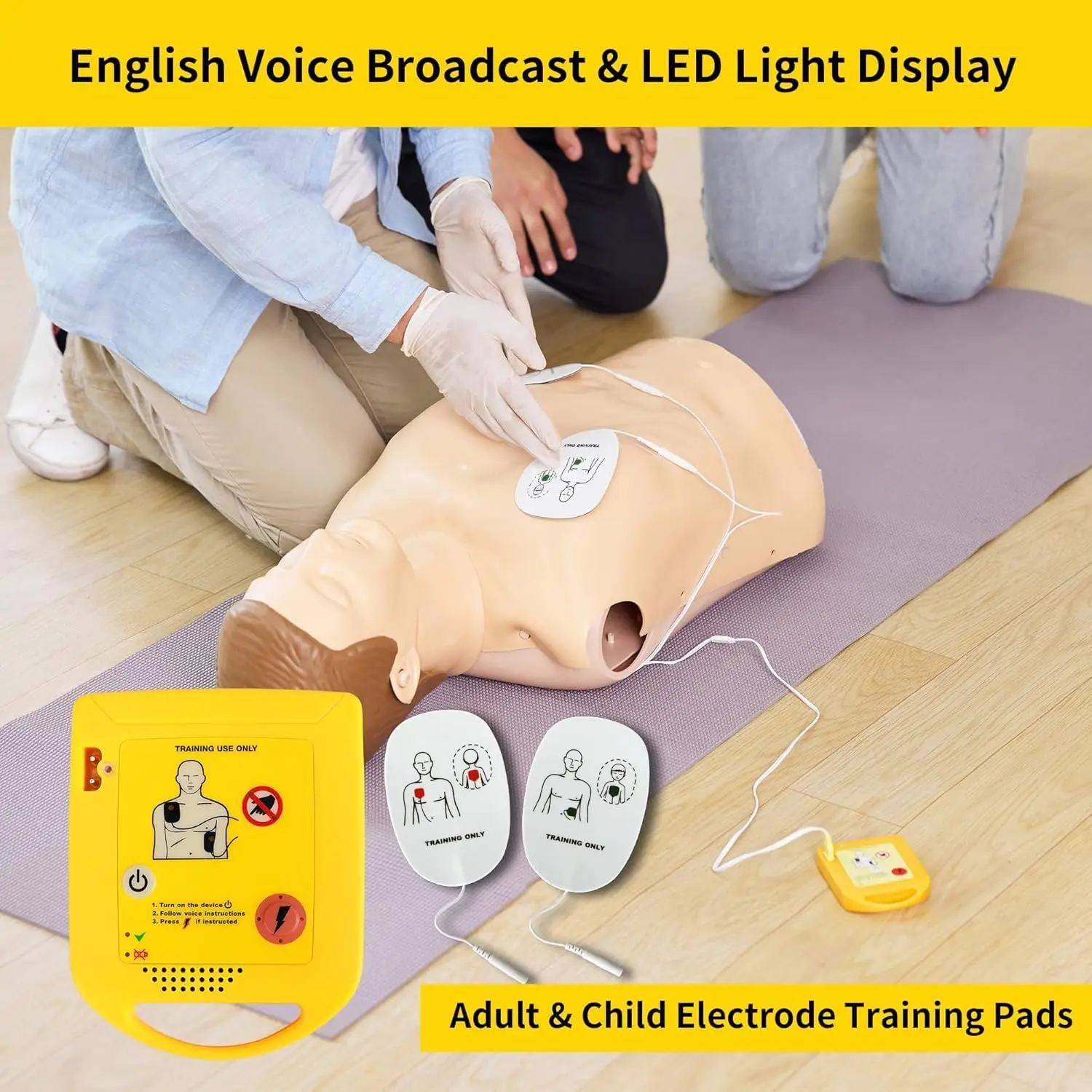مدرب الجيب، مدرب Mini AED IFA-D0009، مدرب العروة للطلاب، للتدريب على الإسعافات الأولية فقط