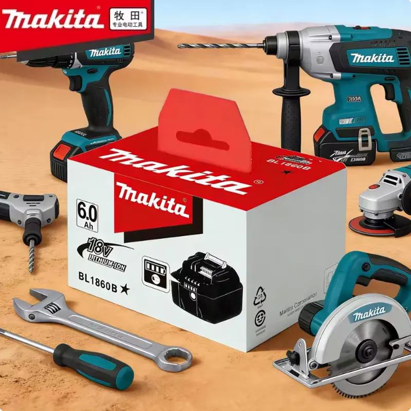 【 🔥 Superangebot 🔥 100% Original Makita 18V Akku, für Makita BL1850 BL1840 BL1830B Akku, 6,0AH LITHIUM-Akku
