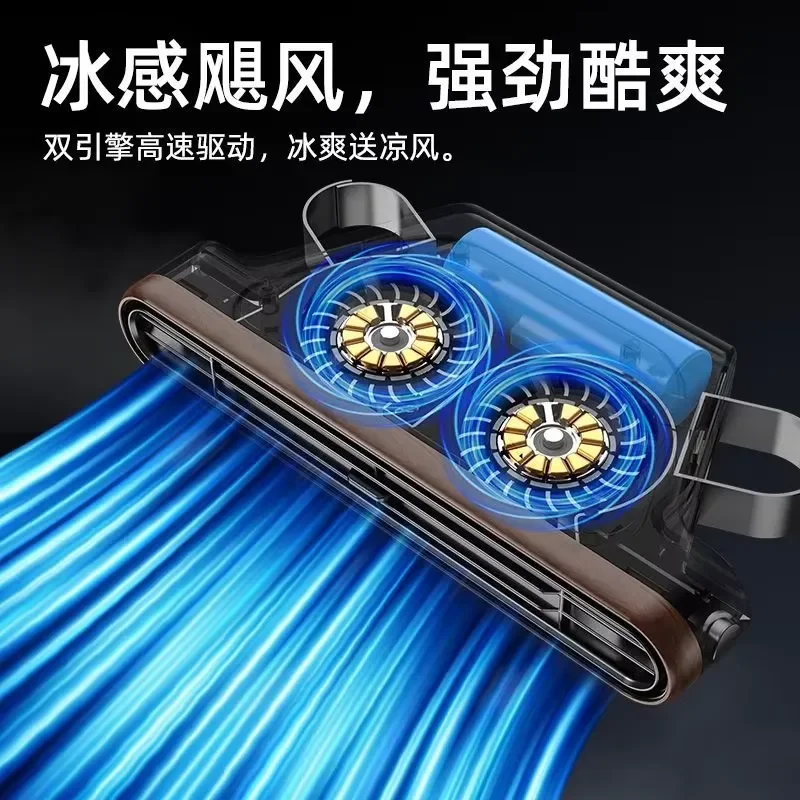 Multifunctional New Car Fan High Wind Usb Silent Front and Rear Row Ventilation Cooling 12v24v Models Universal