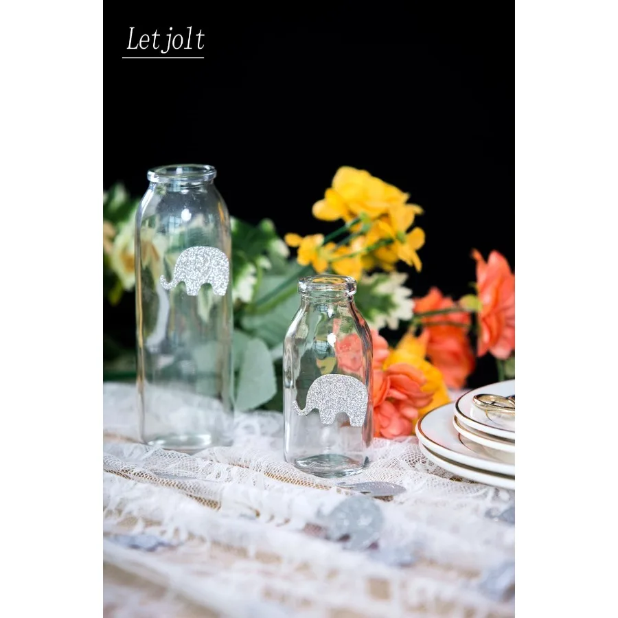 Decorações de confete de elefante para chá de bebê, botão para chá de bebê, suprimentos para festa de aniversário, tema de elefante, gênero re