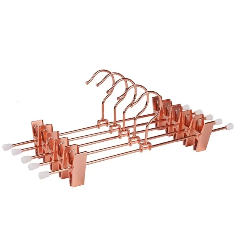 5Pcs Multifunctional Adjustable Trousers Rack Pants Hangers Holders Closet Clothes Organizer Household Wardrobe Trousers Storage