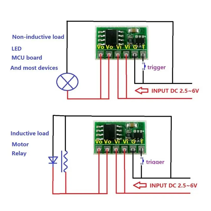 A98Z Electronic Switch Module LED Motor Flip-Flop Latch Switch Module MCU Development Board
