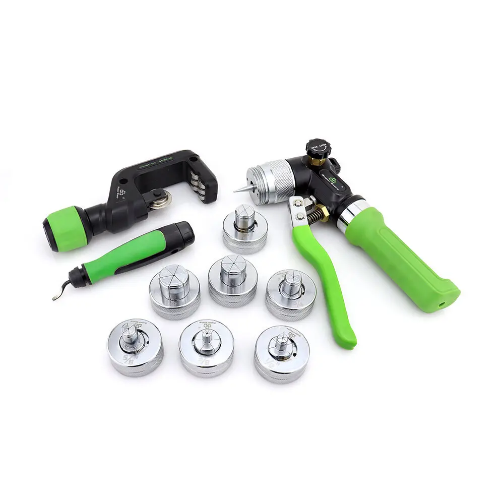 

【2026】HVAC Hydraulic SWAGING Tool Kit for Copper Tubing Expanding ST-300A Inch 3/8 to 1-1/8 Air Conditioning Refrigeration Too