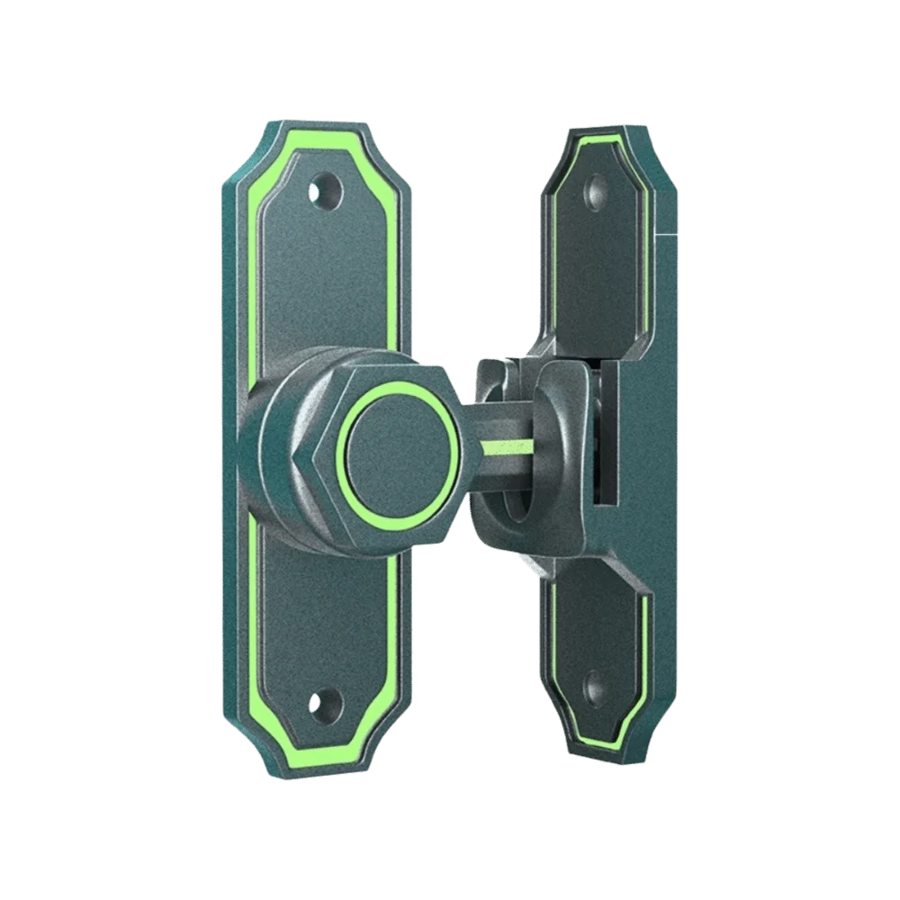 

Protable 90 180 Degree Luminous Door Buckle Safety No- punching Door Lock Guard Anti-theft Security Door Catch Bolt Indoor