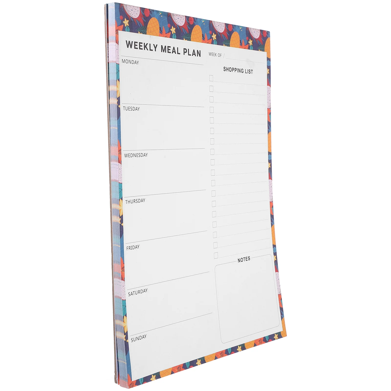 

Refrigerator Stickers Weekly Planner Tear off Pad Schedules Daily Meal Fitness