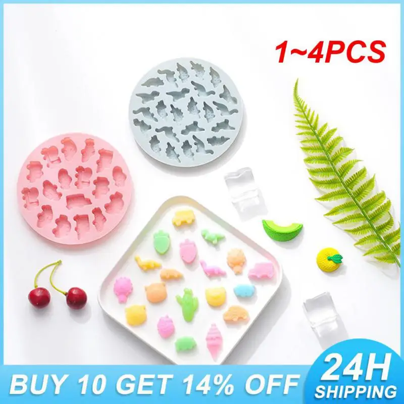 1~4PCS Silicone Mold Food Grade Cartoon Pastry Molds For Chocolate Cake Dessert Cake Molds Non-stick Baking Pan Donuts Maker