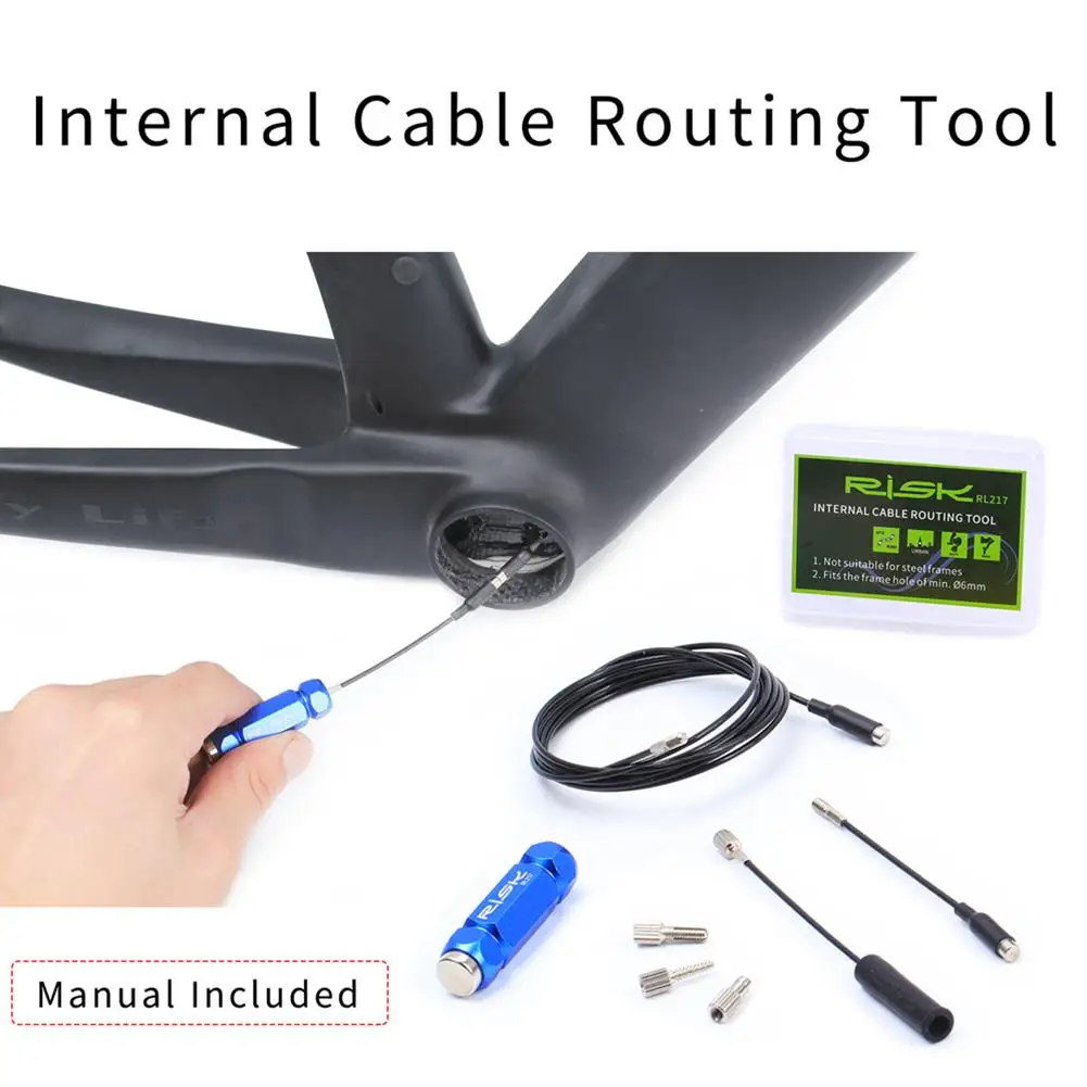 Bicycle Internal Cable Routing Tool With Magnet Inner Cable Guide For Bike Frame Shift Hydraulic Wire