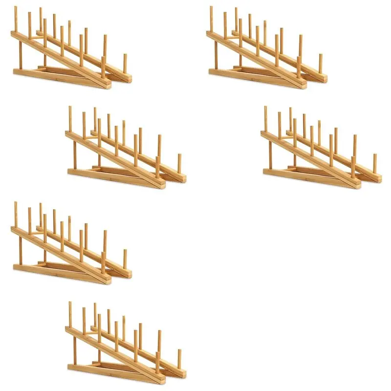 【electronic-accessories】6-pcs-wooden-dish-rack-bamboo-plate-rack-stand-pot-lid-holder-dish-drying-rack-kitchen-cabinet-organize